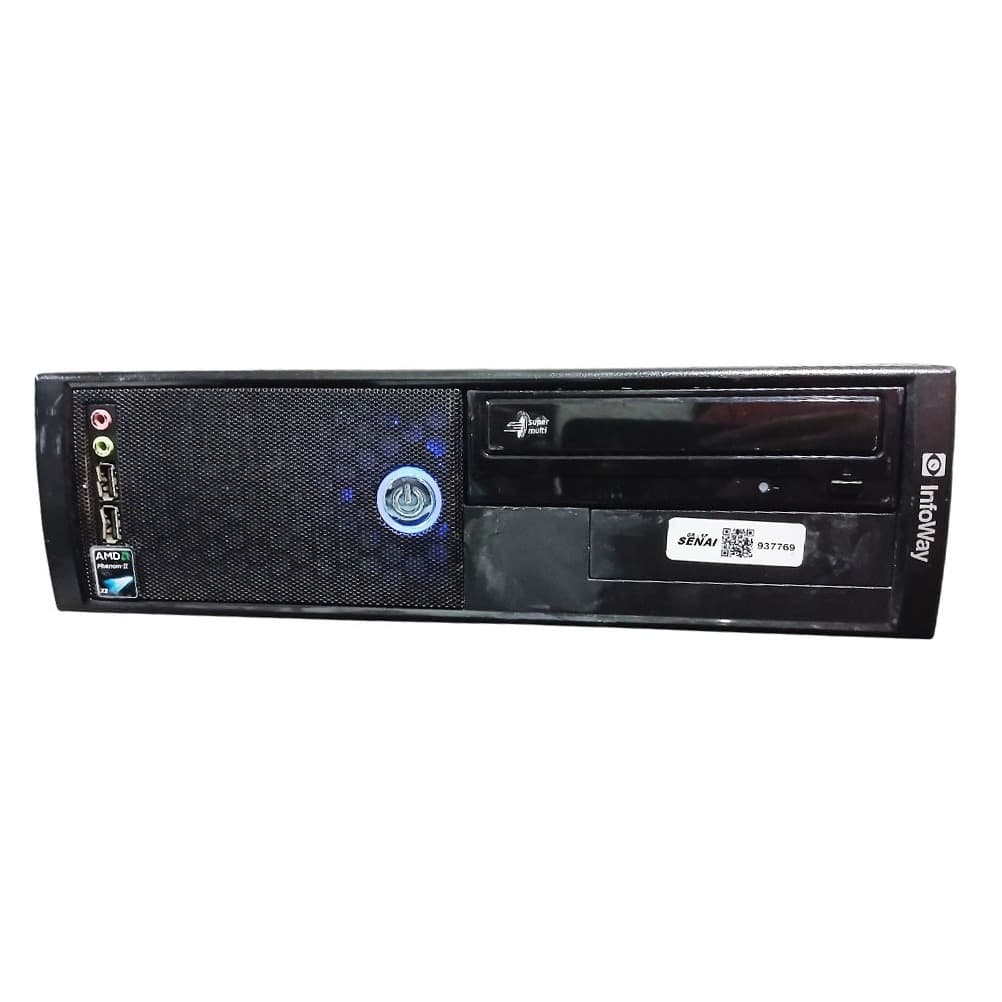 COMPUTADOR DESKTOP ITAUTEC INFOWAY SM3322 AMD ATHLOM II X2 240 2.8GHZ 4GB RAM NS 4000231600114