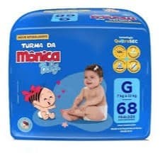 Fralda Descartavel Turma Monica Giga G pct C/68 Fraldas