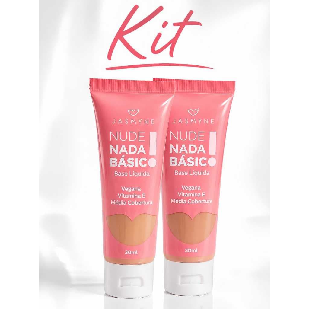 Kit Base Liquida Jasmyne Nude Nada Básico JS00058