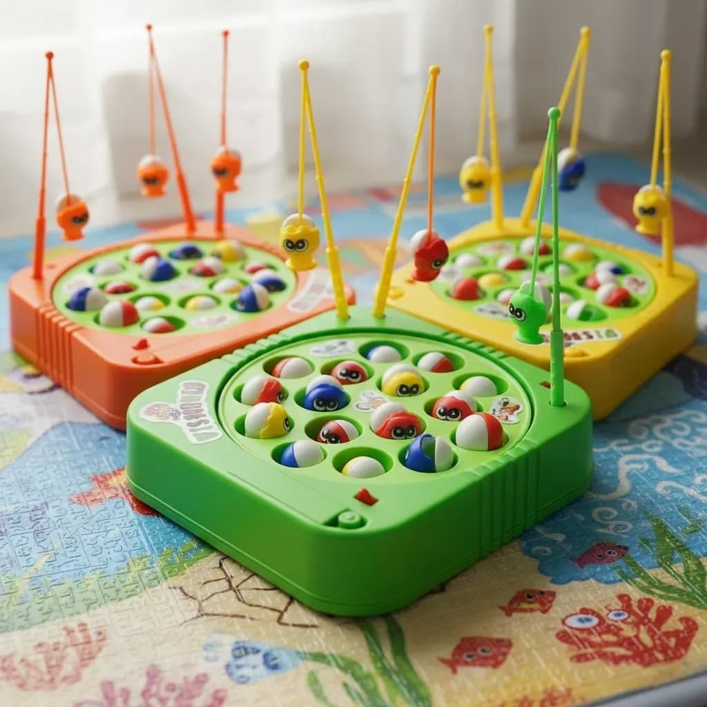 Brinquedo Pega Peixe Infantil Colorido Diversão Coordenação Motora Educativa, Brinquedo Educativo, Brinquedo de Cores