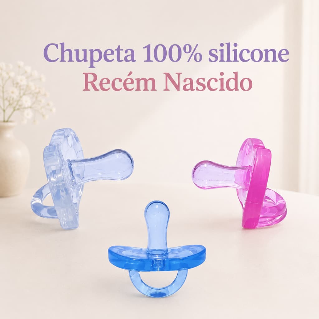 Chupeta Recém Nascido Comfort 100% silicone de 0 à 6 meses (0126/0127)