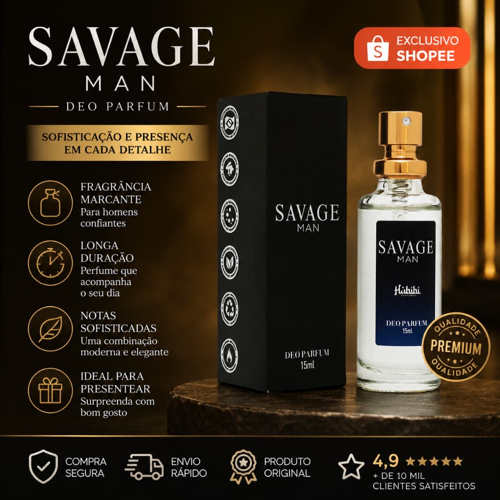 Perfume Masculino Premium 15ml |Fragrância Inspirada em Perfume Importado