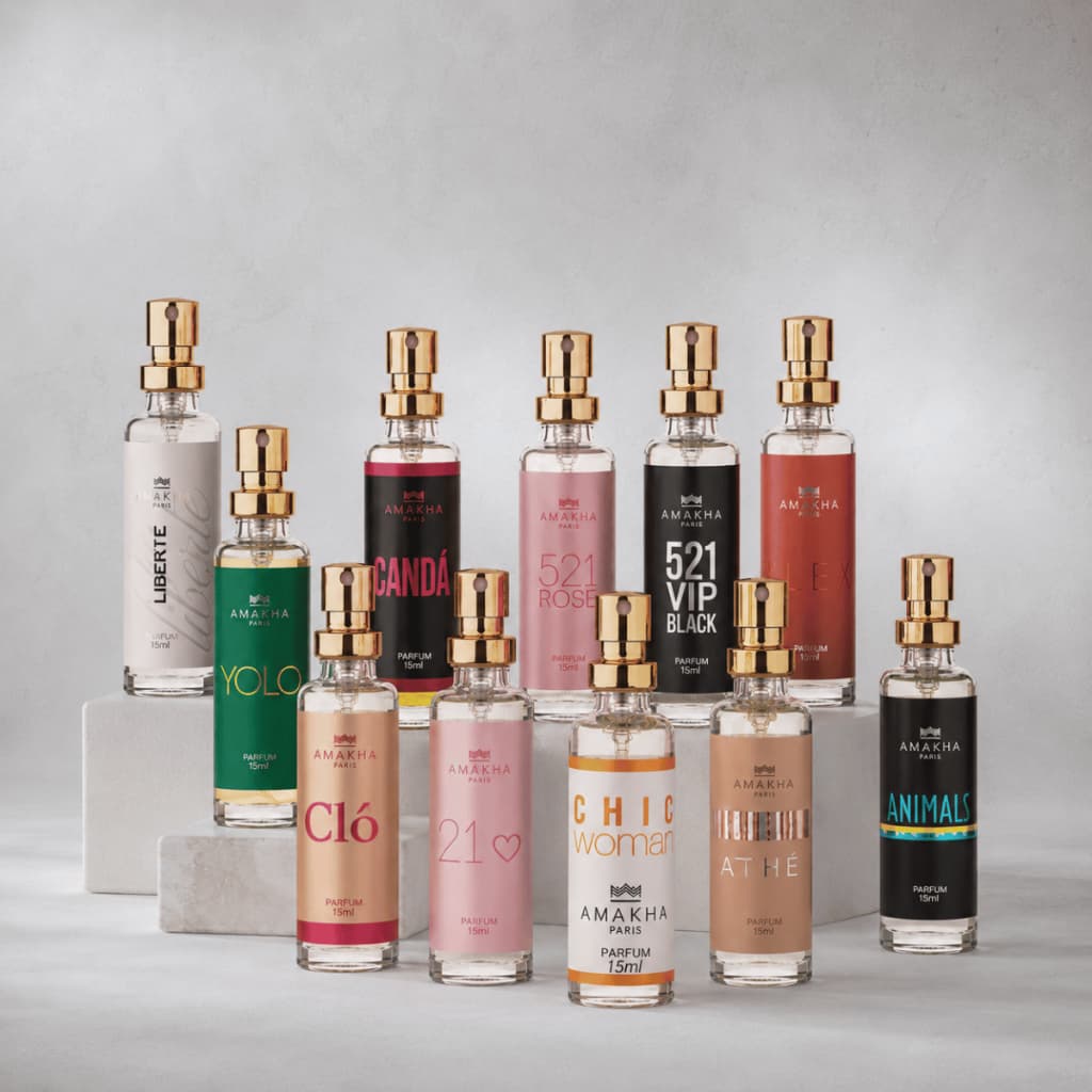 Kit Perfumes Importados Alta Fixação 15ml Masculino Feminino Fragrâncias Diversas