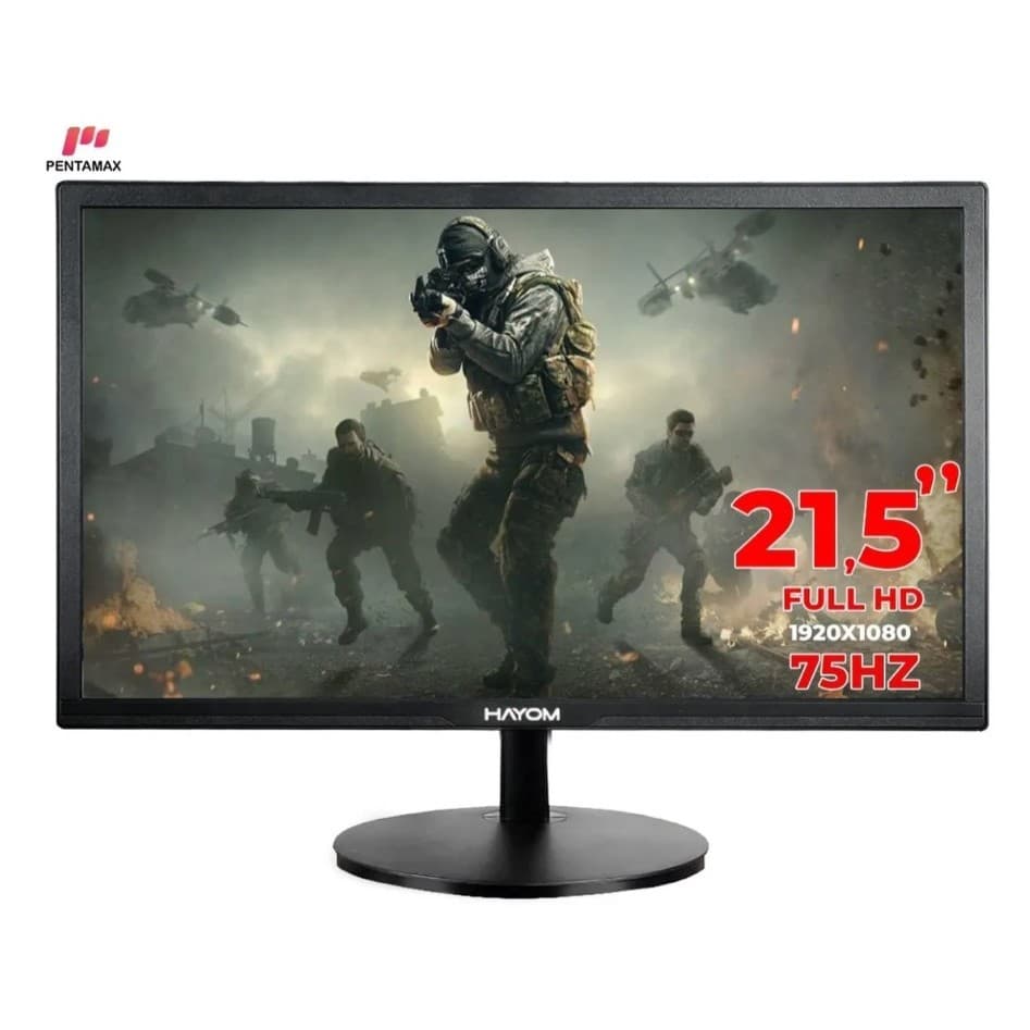 Monitor Gamer Hayom 21.5" Full HD 75Hz HDMI VGA Preto LED MO6003