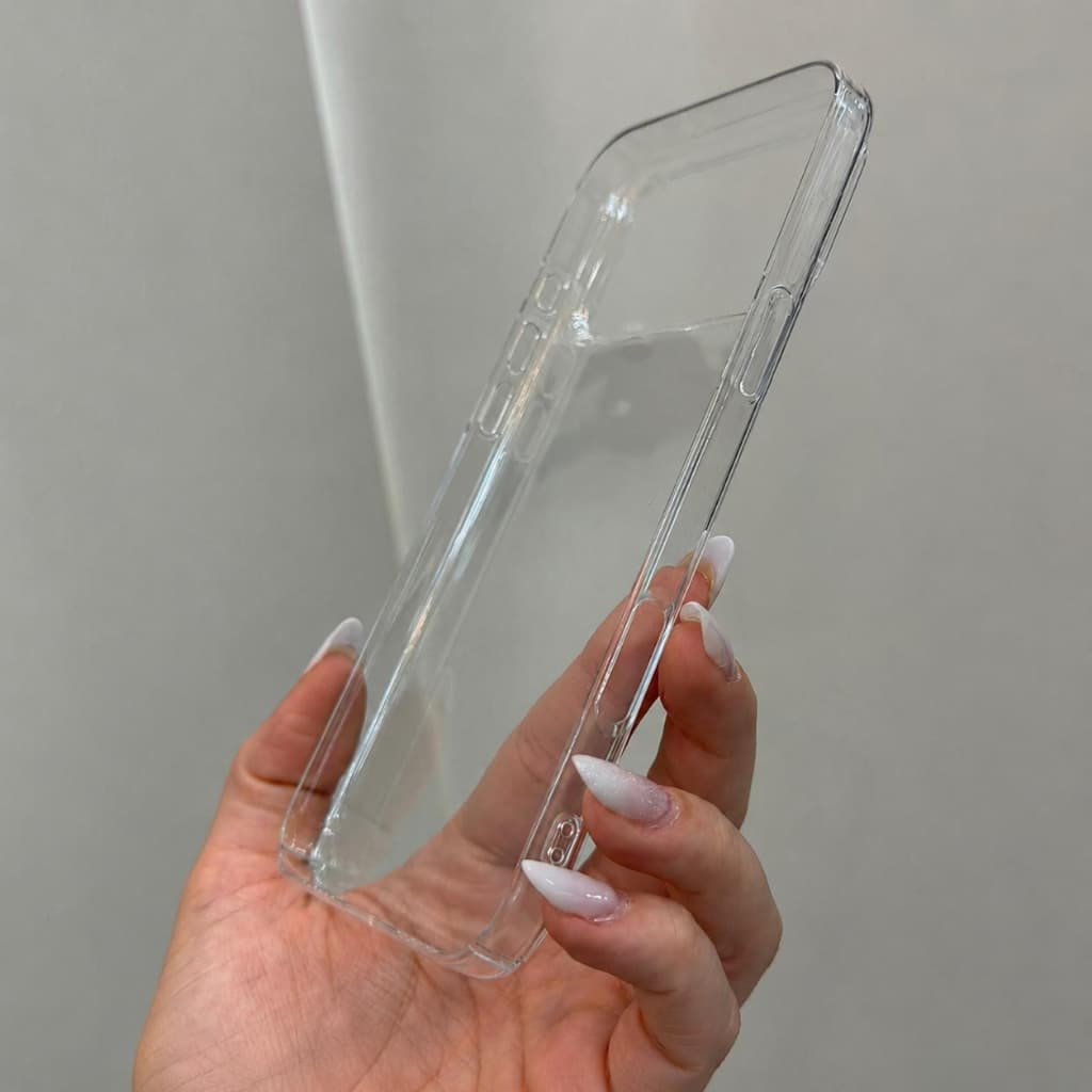 Capa Acrílica Transparente Slim Extra Fina para iPhone 11 12 13 14 15 16 Pro Max