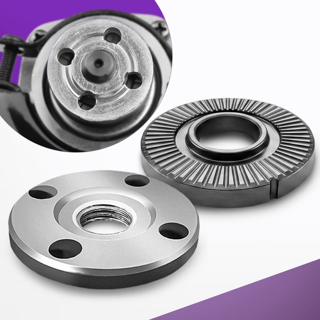 Jogo Flange Porca 20mm Compatível com Esmerilhadeira Makita Bosch 4 e 7 Polegadas