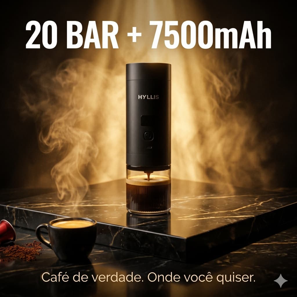 Cafeteira Portátil Expresso 3 Em 1 Usb 20 Bar Recarregável