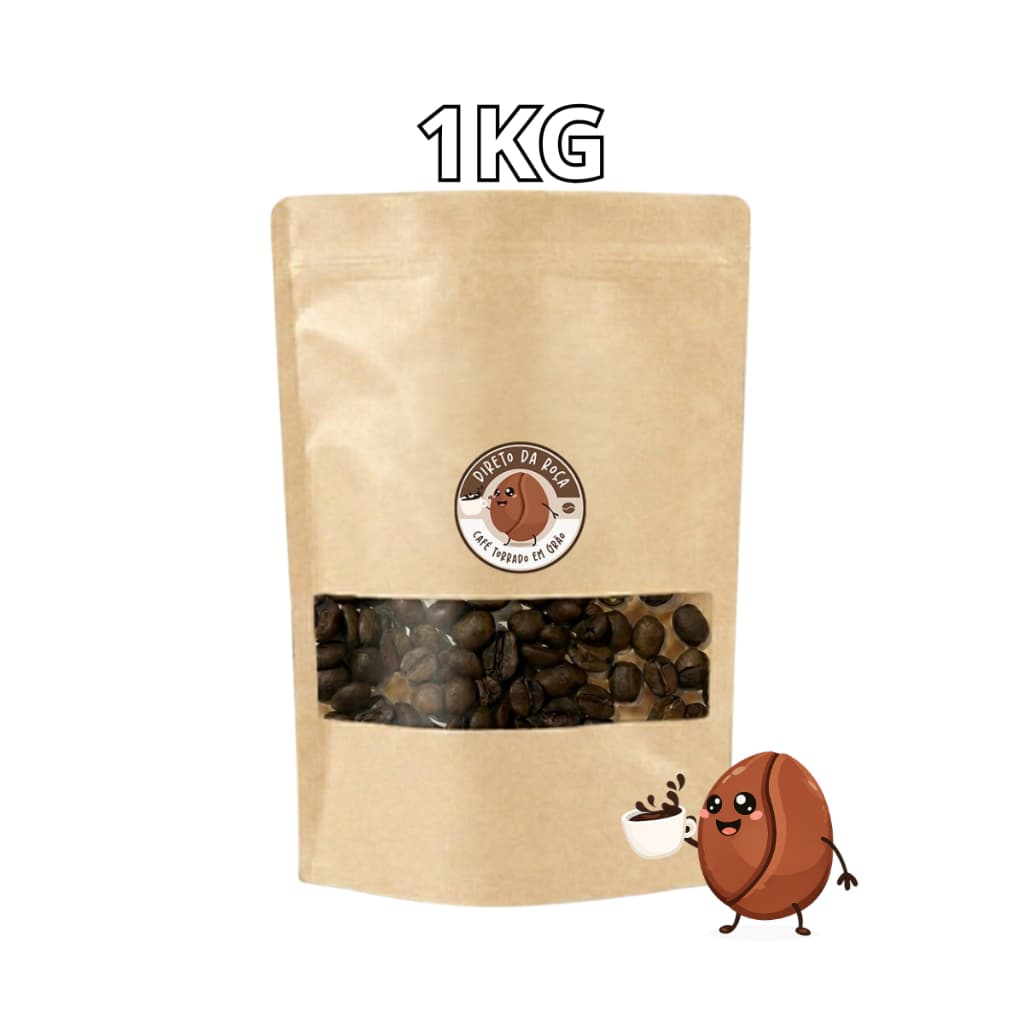 1kg Café Em Grãos Torrado 100% Arábica
