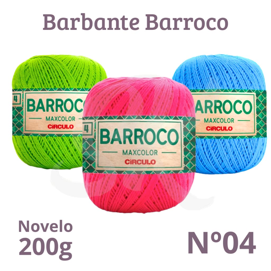 Barbante Barroco 4 200g Maxcolor Circulo Fio para Croche e Trico