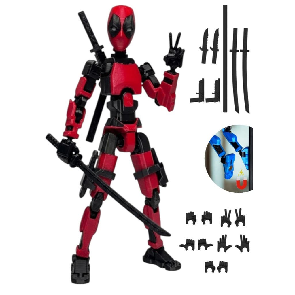 Boneco Articulado De Montar Dummy 13 Deadpool Com Imas