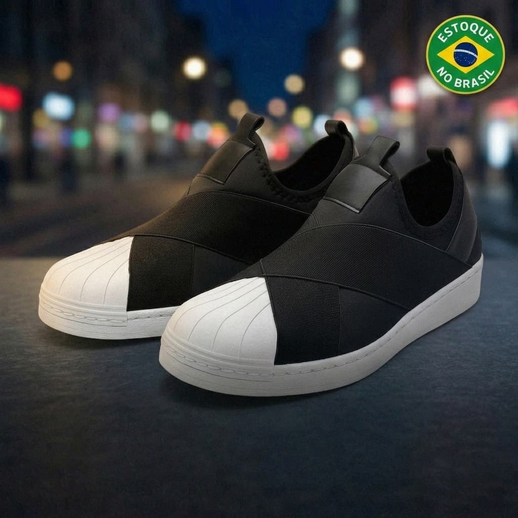 Calçado Sem Cadarço Slip On Ortopédico Elástico Uso Casual e Esportivo Confortável Promoção