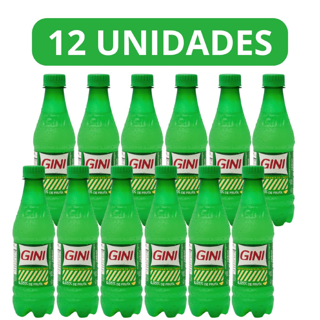 Kit Variação Gini Limão 330ml Original Sabor Refrescante Inesquecível