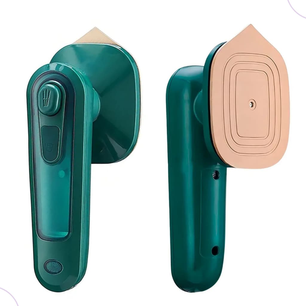 Mini Ferro de Passar a Vapor Gostey Portátil 30W 110V 60mL Verde