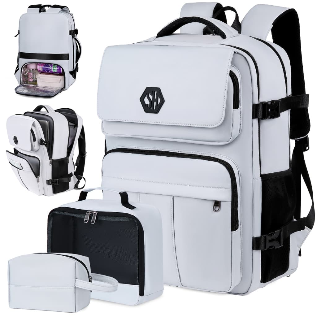 Mochila 3 em 1 impermeável térmica, bagagem de bordo para avião, espaço para notebook, unissex escola, rotina e viagem