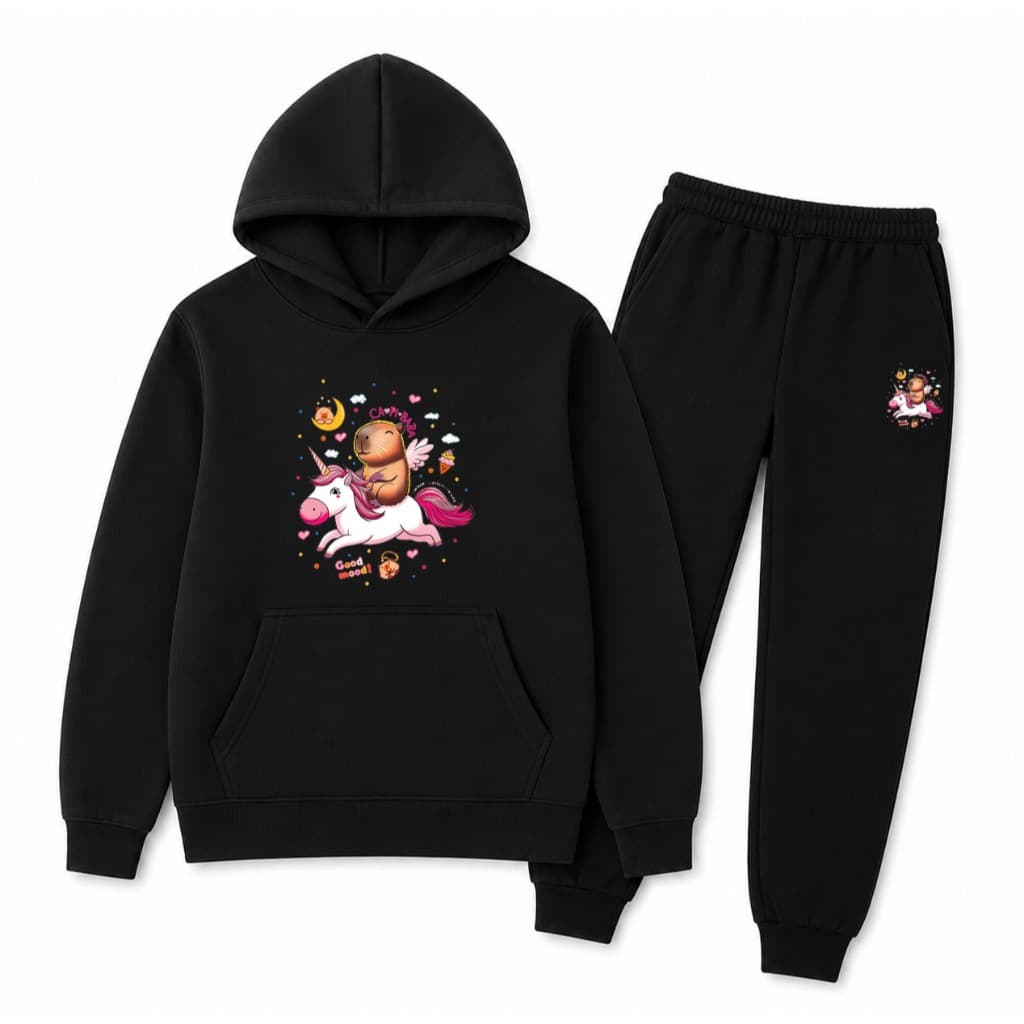 Conjunto Infantil Menina Moletom e Calça Moletom Confortavel Quentinho