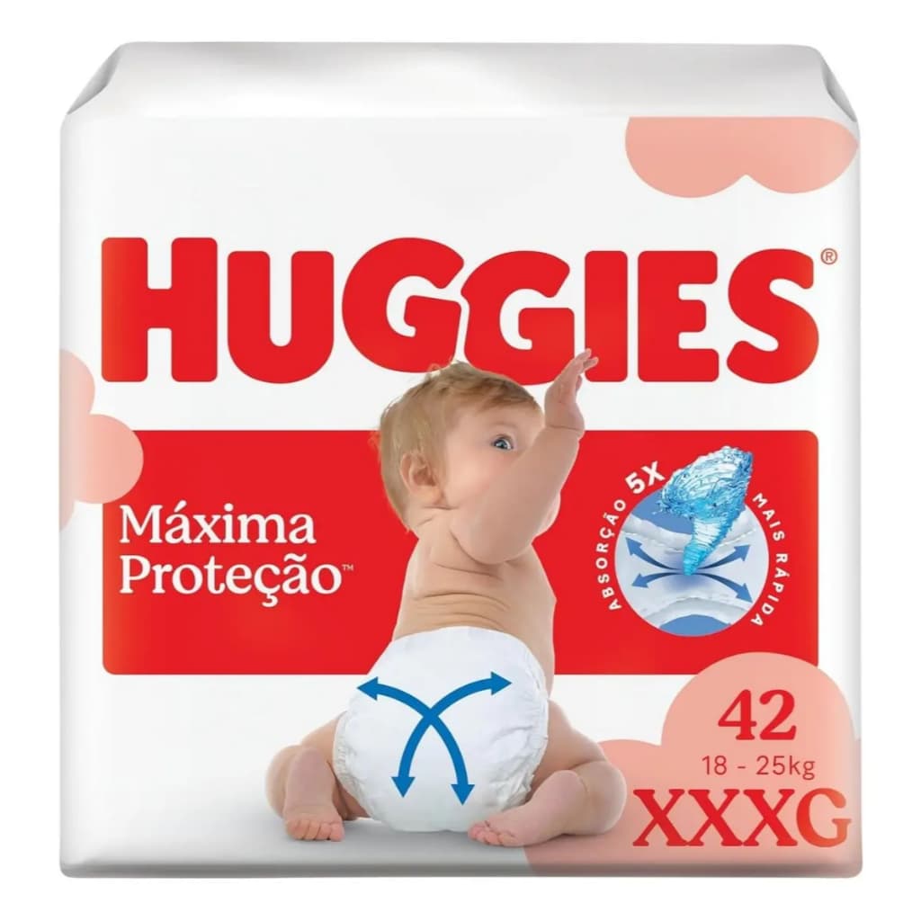 Fralda Huggies Supreme Care XXG 46 Unidades - fralda descartável