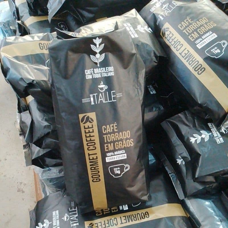 Café Italle Torrado Arábica Em Grãos - 1Kg