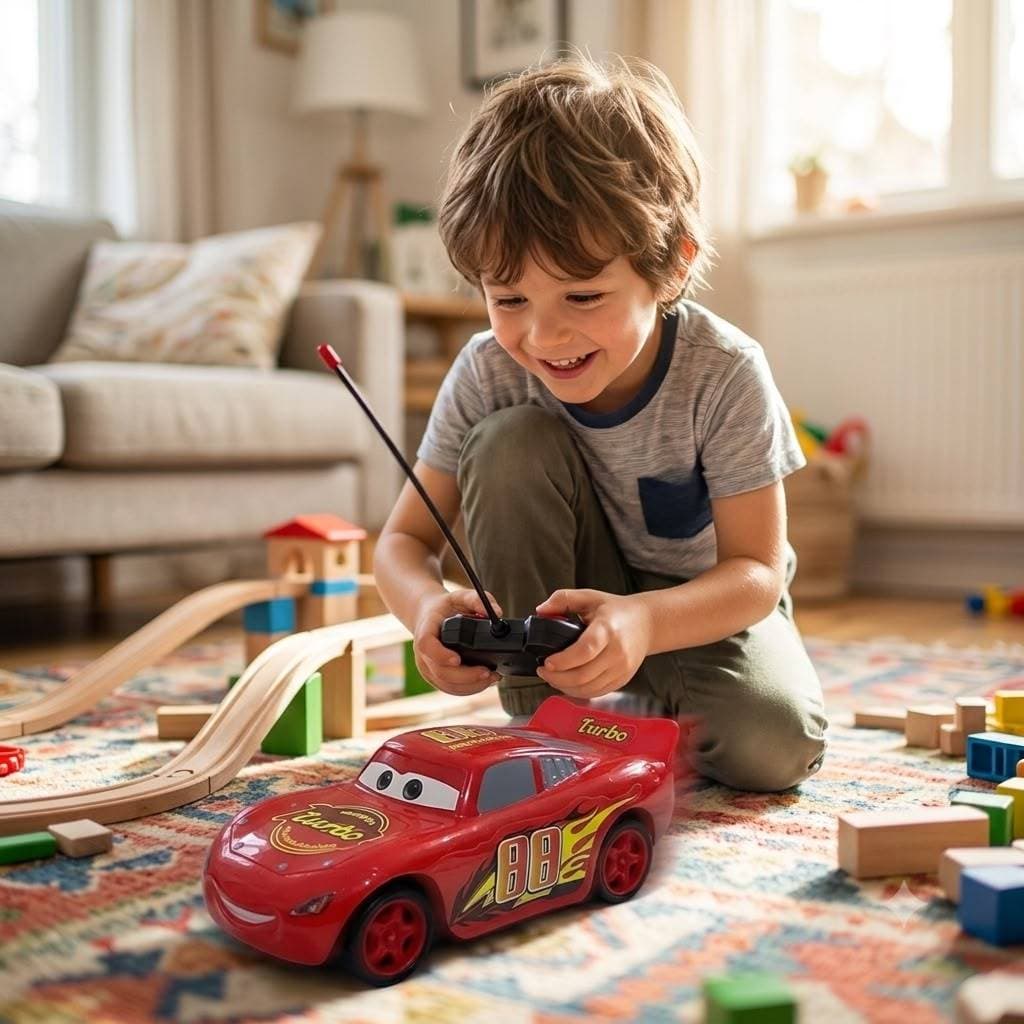 Carrinho Relâmpago Mcqueen Controle Remoto Recarregável Infantil
