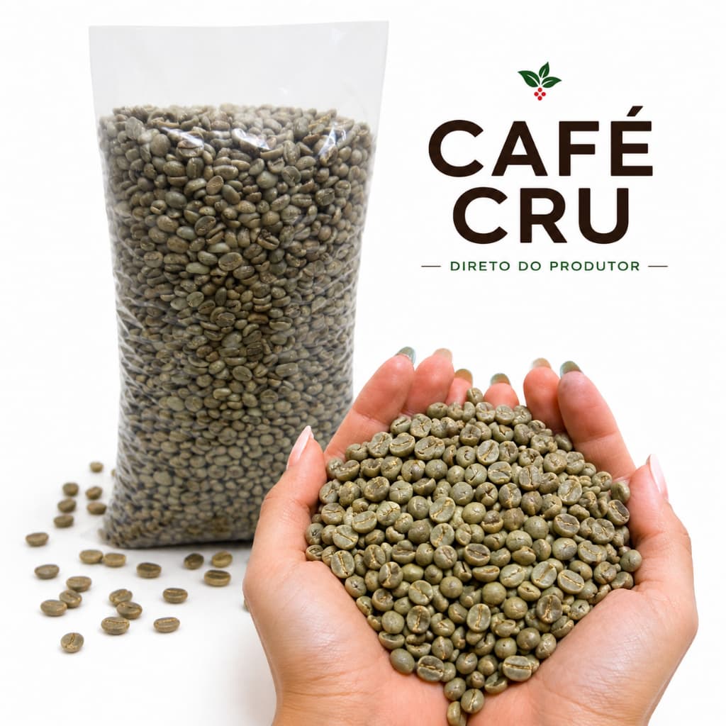 Café Em Grãos Cru 100% Arábica Para Torrar - 2 Kg
