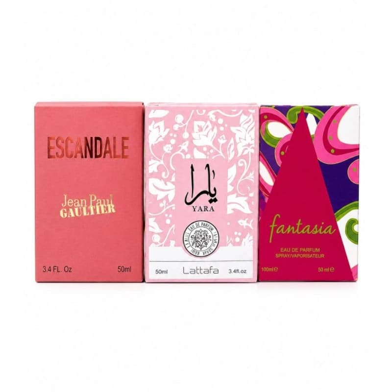 Perfume Feminino 3 unid Importado 50ml