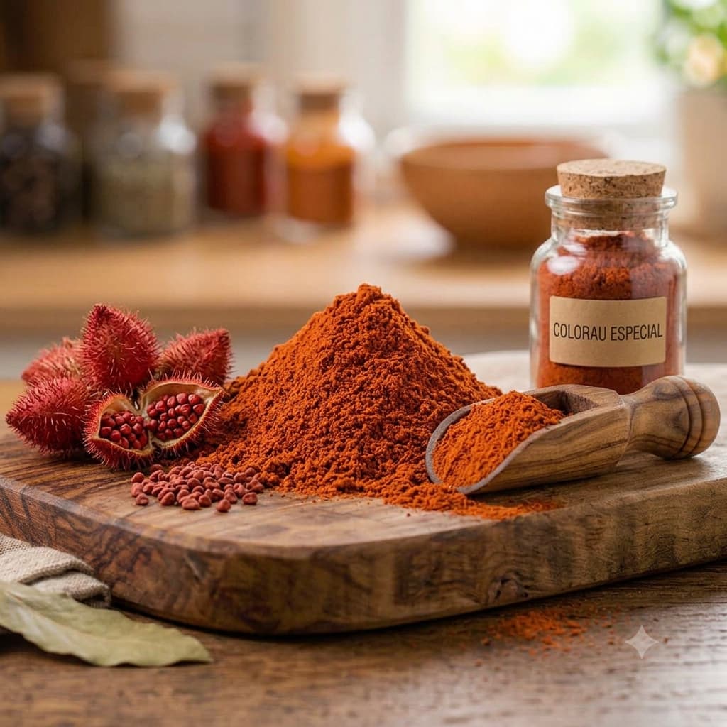 Colorau Especial (Urucum) Pura Qualidade – Condimentos e Temperos JB