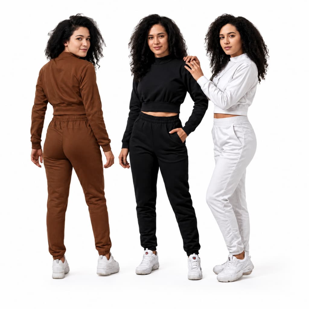 Blusa e Calça Conjunto Moletom Feminino Frio Inverno Agasalho Femenino Moleton Quentinho Conjuto