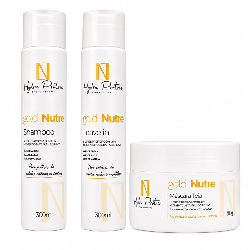 Kit Shampoo Hidratante E Leave In Para Protese Capilar Hydra