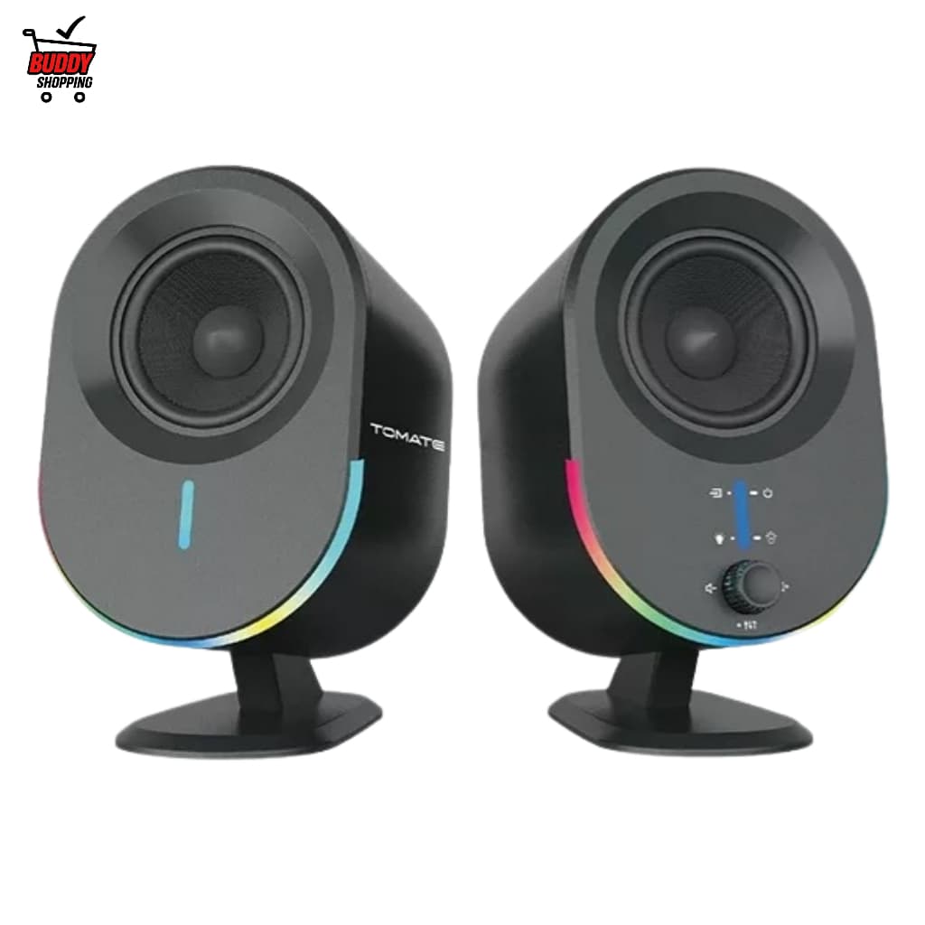 Caixa De Som Gamer Bluetooth PC Computador Notebook 70W RGB LED Iluminação AUX USB MTS-2038