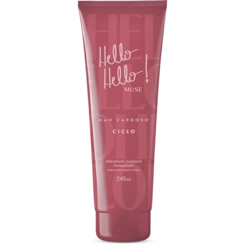 hidratante corporal Hello Hello Muse, hidratante Ciclo, hidratante feminino, creme hidratante perfumado 240 ml