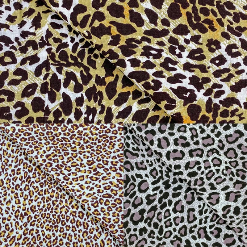 3 metros x 1,50 metros Tecido Tricoline Tema Animal Print 100% Algodão  - Patchwork / Artesanato