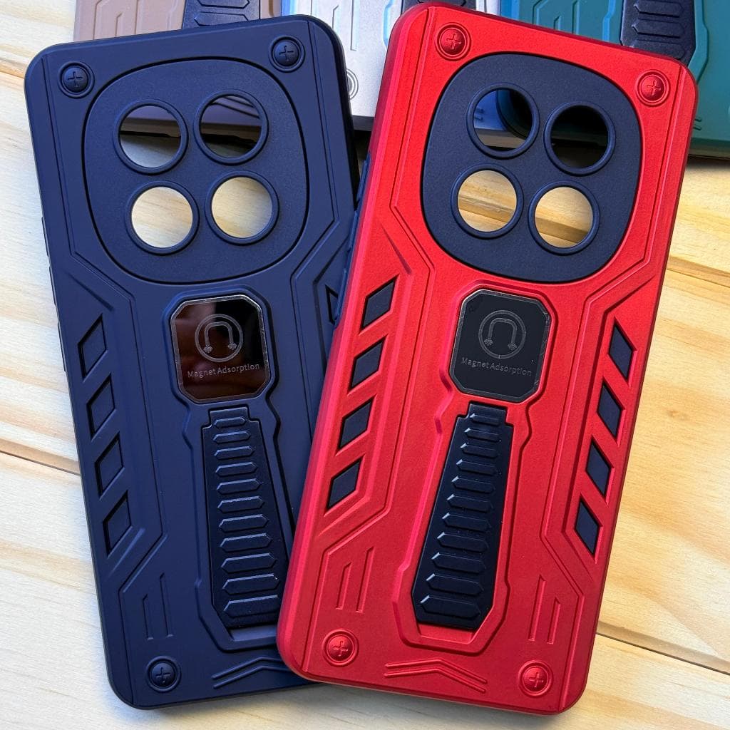 Capa Capinha armadura anti impacto com suporte magnético para Xiaomi Redmi Note 15 4G 5G | Redmi Note 15 Pro 5G