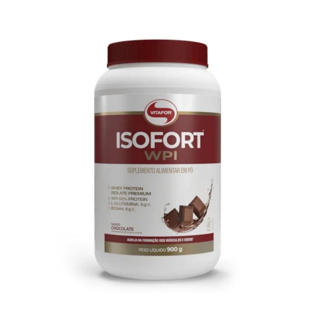 Vitafor Isofort WPI Whey Protein Isolado Chocolate 900g