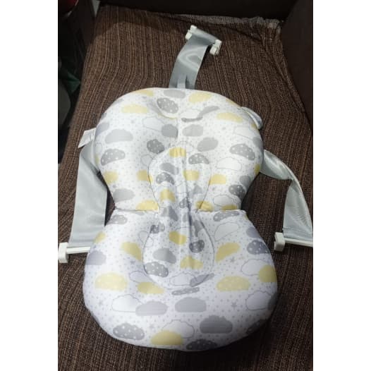 Almofada de banho para bebe com trava para banheira flutuante bebê