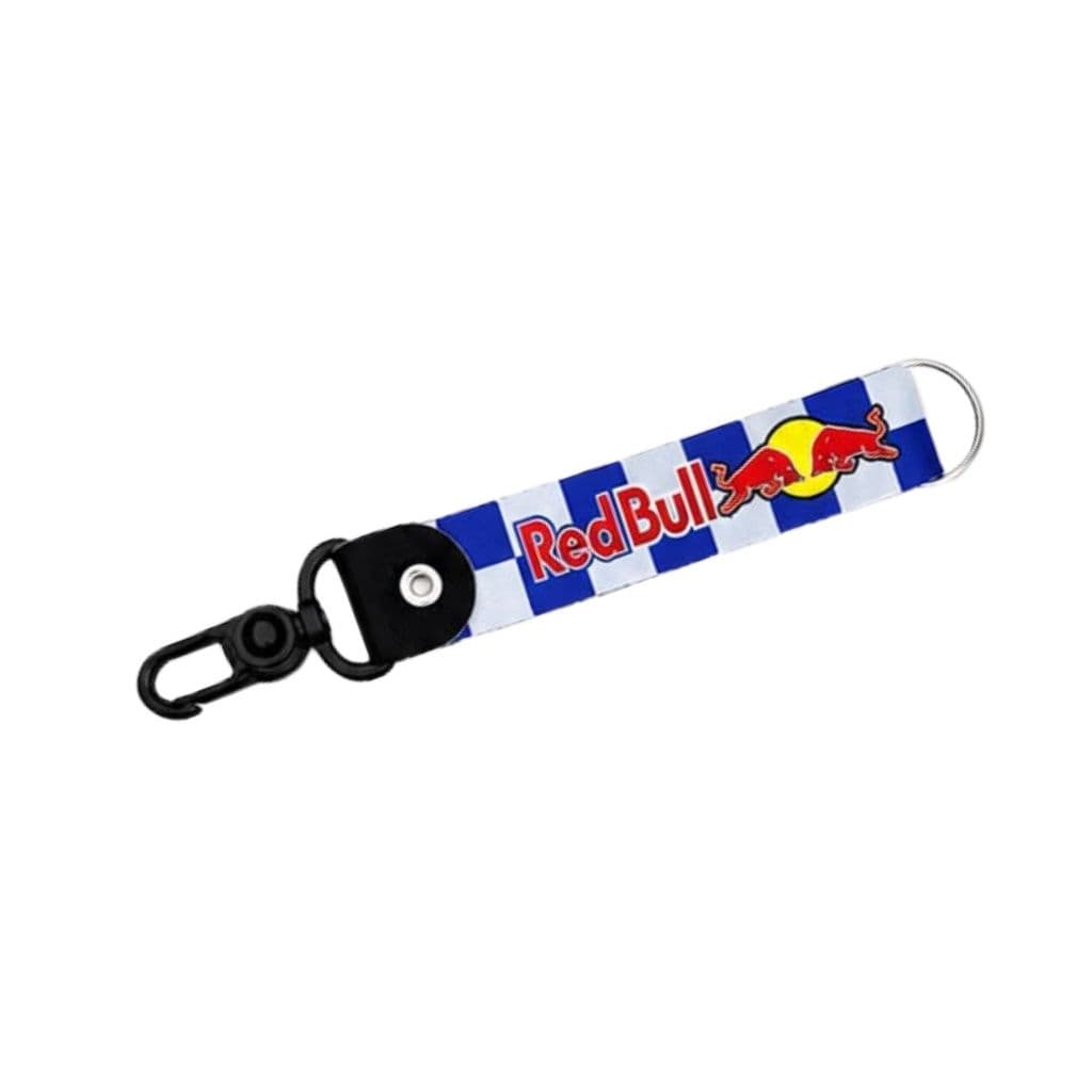 Chaveiro Moto Personalizado Acessório Moderno Para Moto Carro Bike Chaves Red Bull Azul e Branco