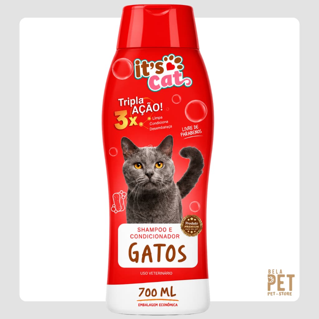 Shampoo e Condicionador It's Cat para Gatos 700mL