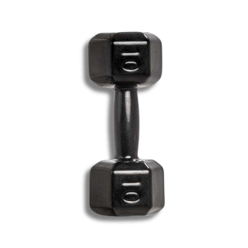 Halter Sextavado Emborrachado 10kg – Unidade para Musculação e Academia