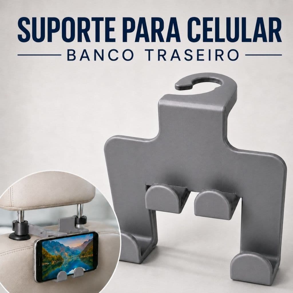Suporte Telefone Universal Encosto Banco Assento Carro Viagens Passeios