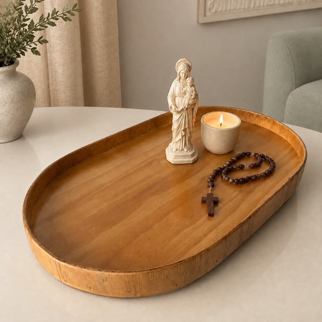 Bandeja Decorativa Oval Grande Organizadora Multiuso Porta Maquiagem Lavabo Banheiro Penteadeira Mesa Posta Sala Cozinha