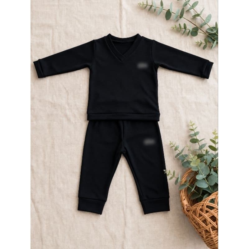 Conjunto premium | lala para bebês | Conjunto preto |Tecido moletom
