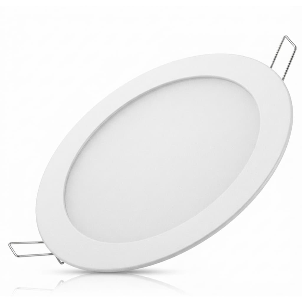 Luminária Plafon LED 6W Redondo Embutir Branco Frio | Painel LED para Teto, Quarto, Sala e Cozinha e Ambientes Internos