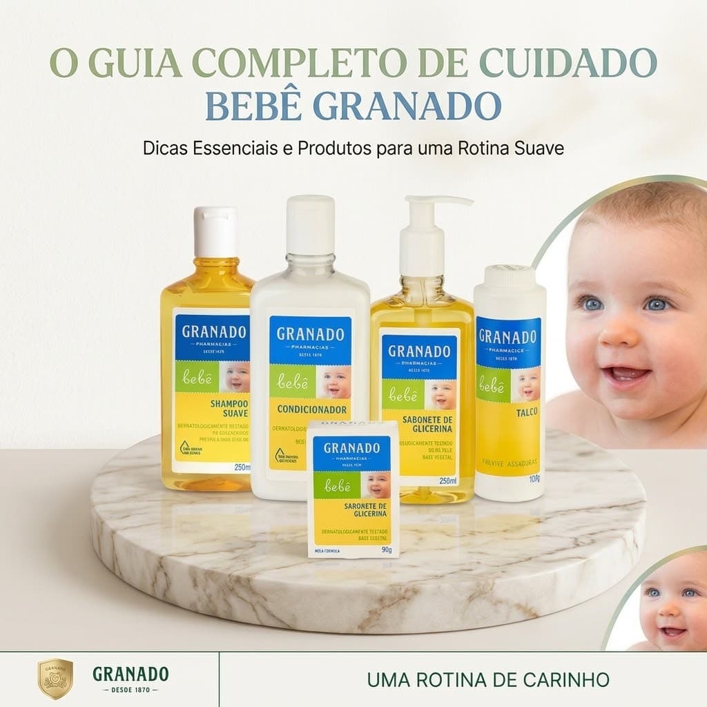 Kit Completo Granado Bebê Tradicional 5 Produtos Recém Nascido Enxoval Chá De Bebê Presente
