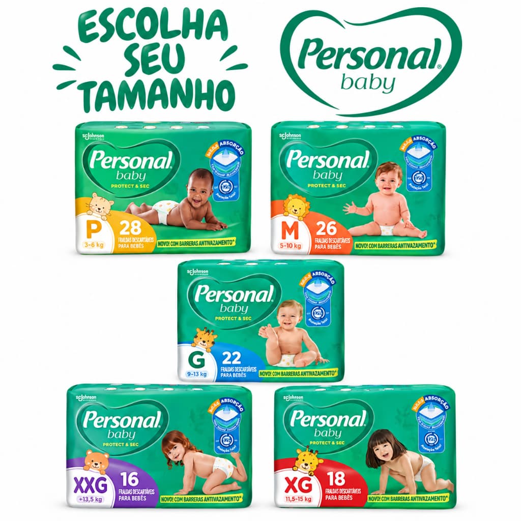 Fralda Descartável Personal Baby Jumbo