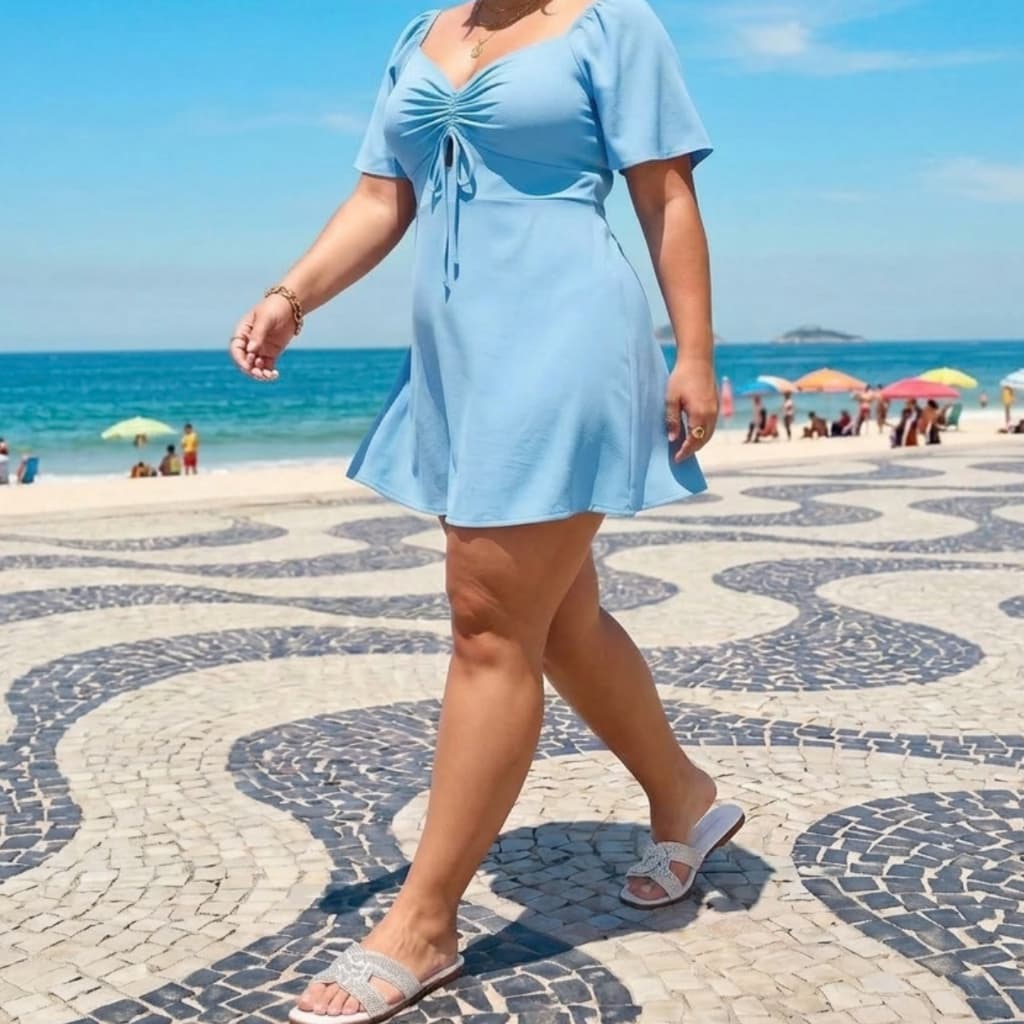 Vestido Feminino Plus Size Vestido Plus Size Feminino Curto Vestido Casual