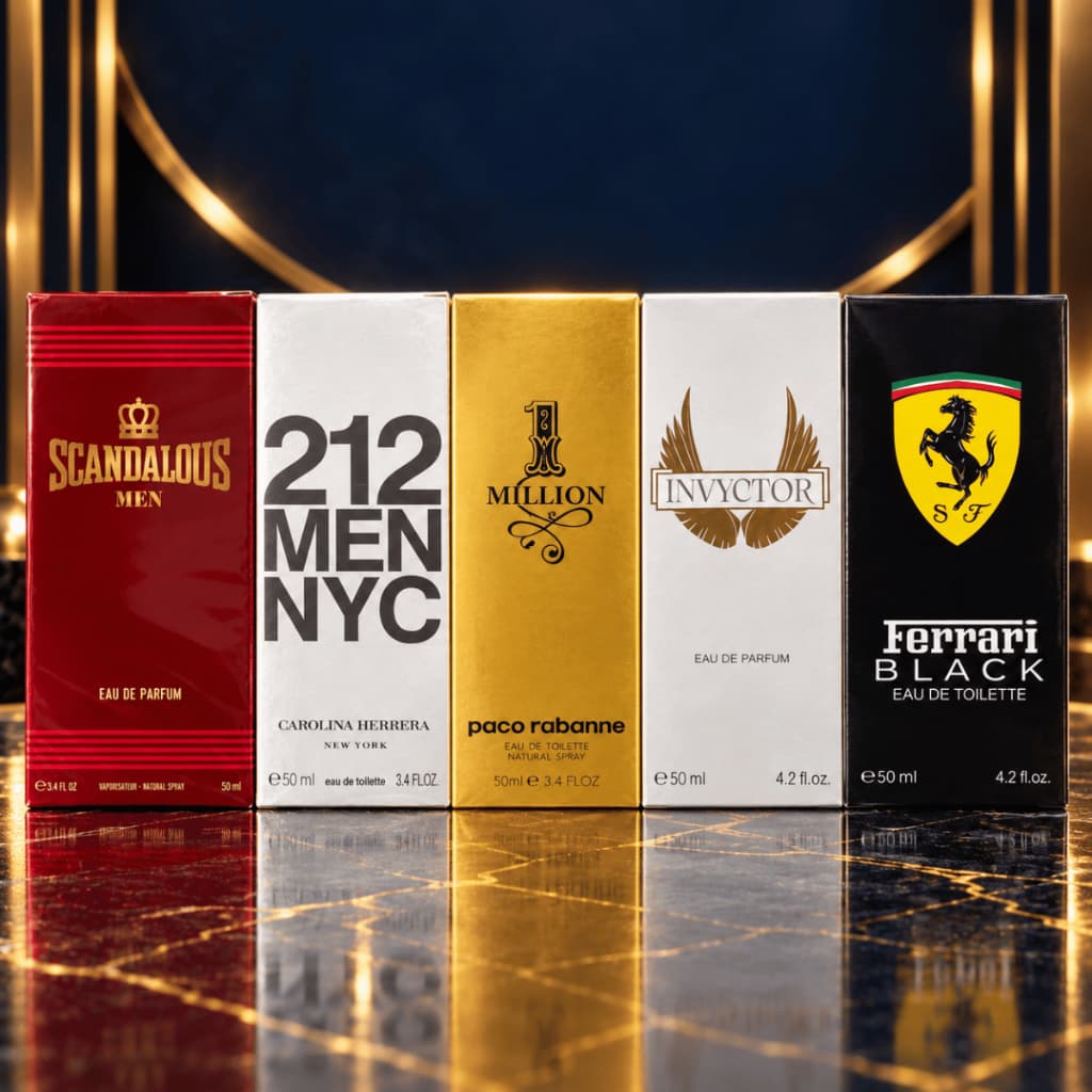 Perfume Masculino 50ml a Base de Óleo Inspirados Perfumes Importados Fragrâncias Variadas Alta Fixação Homem Premium