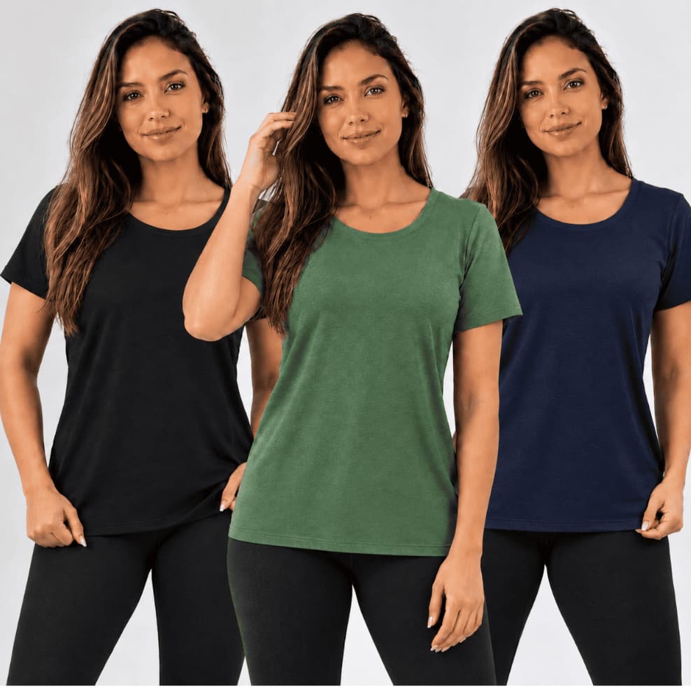 Kit 3 Camisetas Dry Fit Academia Furadinho Anti Odor Respirável Blusa Caminhada Treino Musculação