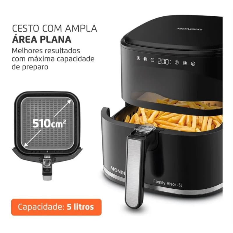 🌈🇮🇱✡️AIR FRYER MONDIAL VISOR DIGITAL 2000W 127V🇧🇷