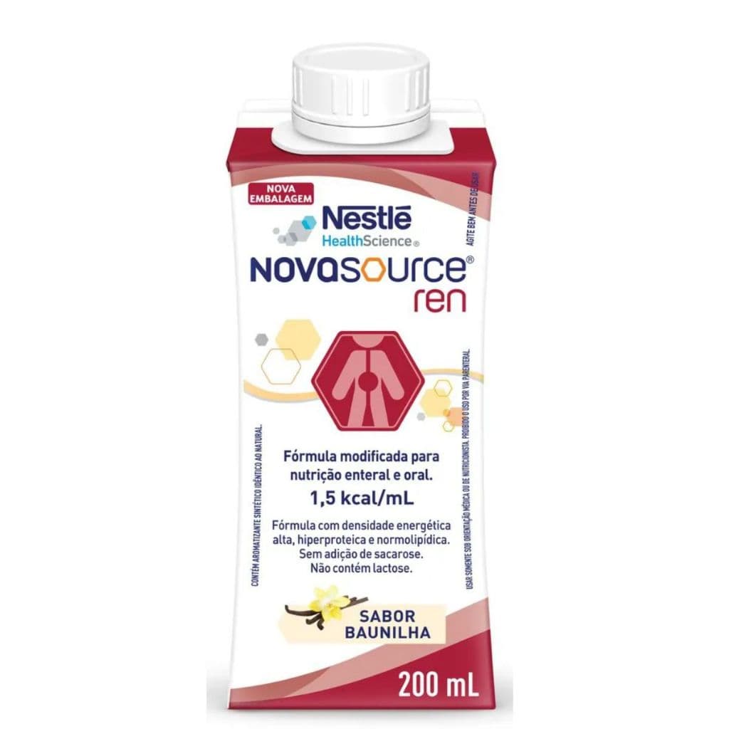 Novasource Ren Baunilha 200ml Suplemento Nutricional Novo