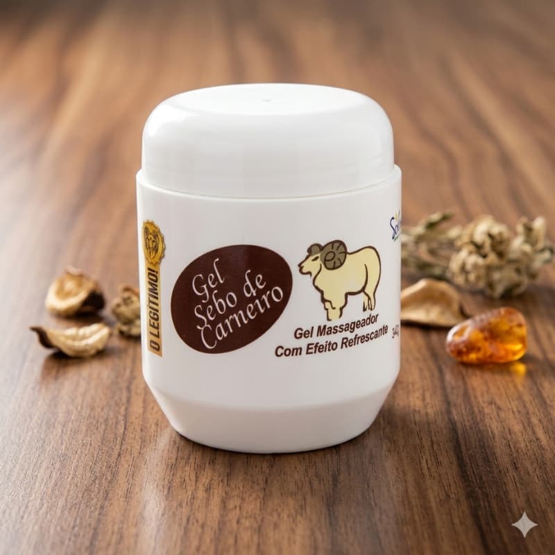 Kit com 3 Gel Massageador Sebo de Carneiro o Legitimo 240g Soul Cosméticos