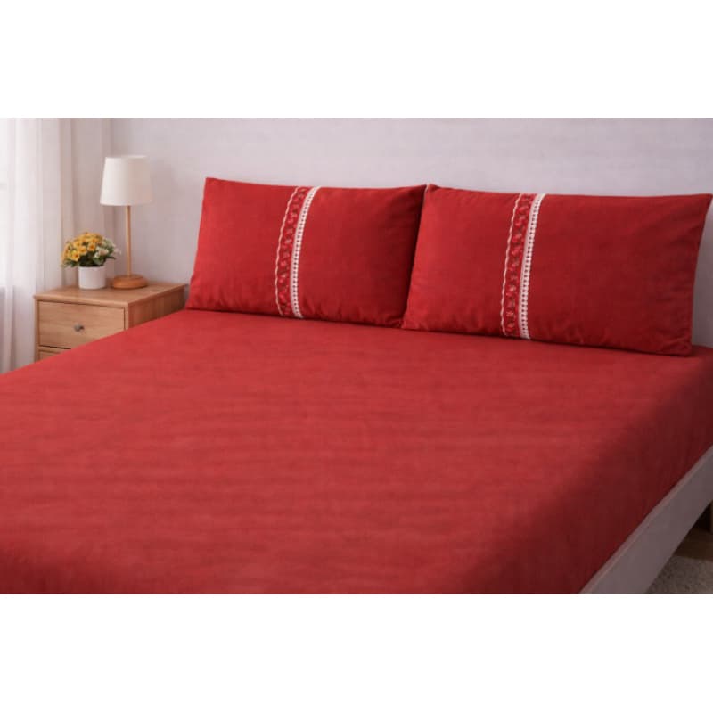 Lençol Casal 100% Algodão 2m x 2,50m + Fronhas Macio Confortável Jogo de Cama Casal