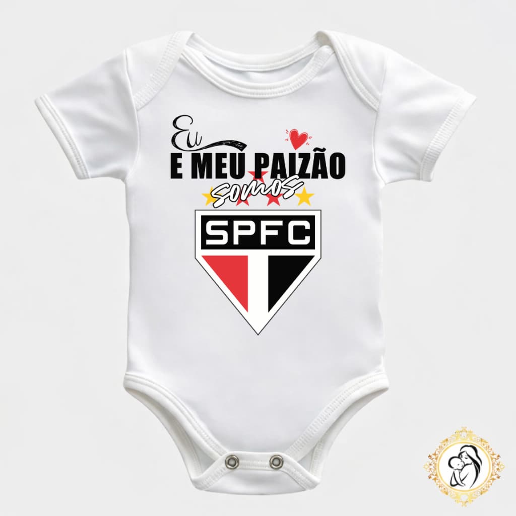 Body Bebê Time eu Paizão Somos Tricolor Body Infantil Roupa Bebê Menino Menina Presente para Papai